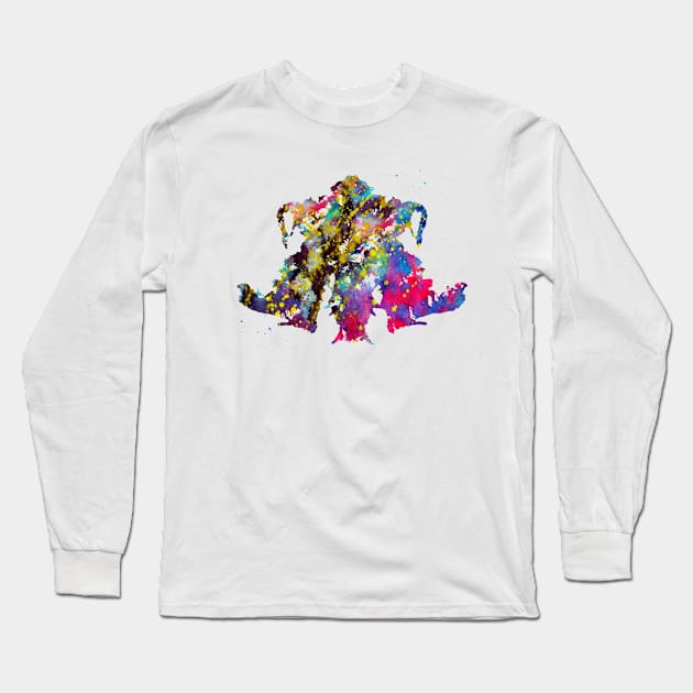 Rorschach inkblot test Long Sleeve T-Shirt by erzebeth